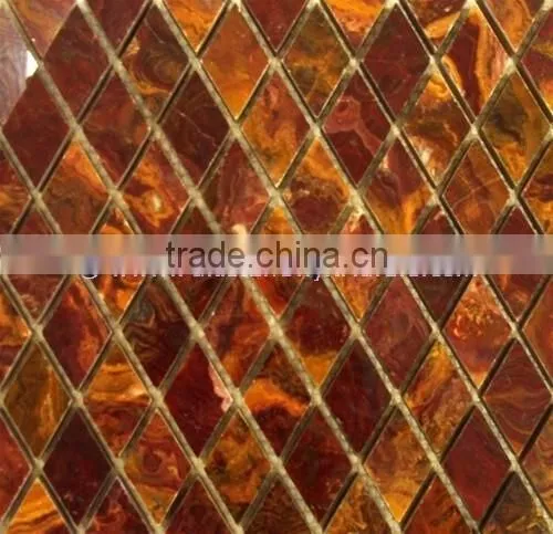 FACTORY PRODUCUNG MULTI RED ONYX MOSAIC TILES COLLECTIONS