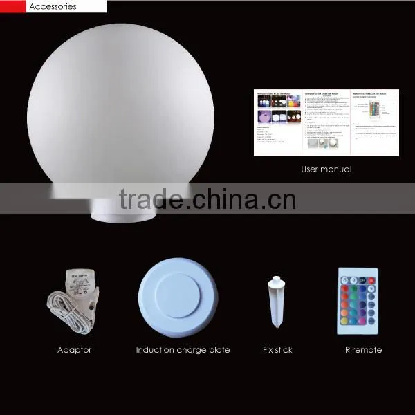 Rechargeable Outdoor Hanging Led Light Balls with 16 color changing ball lighting