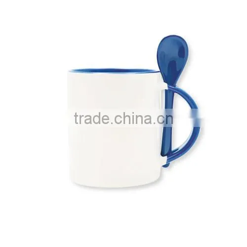 mug with spoon for sublimation printing ,300ml