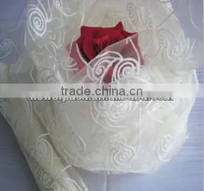 exquisite high quality foam organza fabric roll for flower wrapping