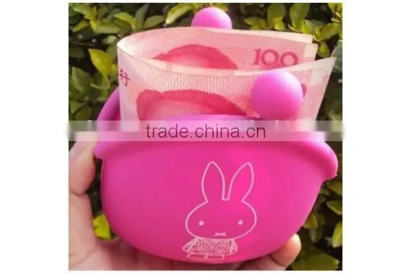 cheap solid color silicone coin holder