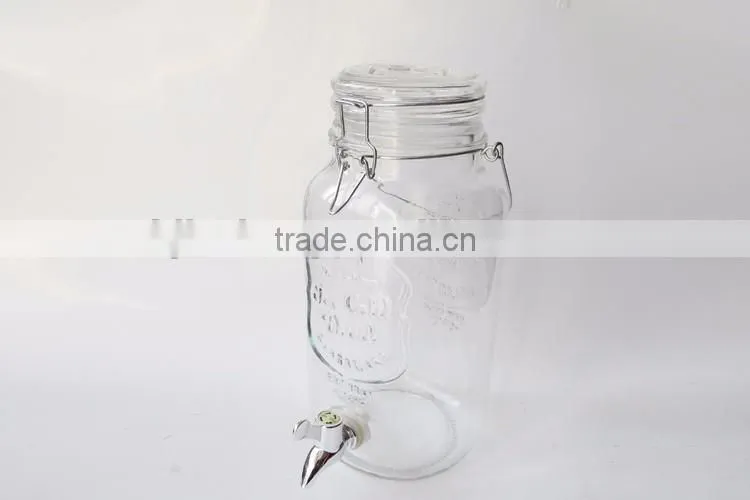 High Quality Glass Beverage Dispenser for Ice Cold Drinking