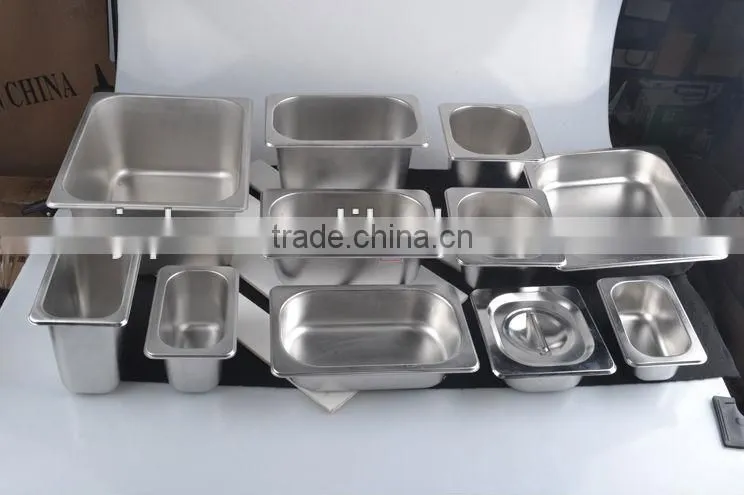 stainless steel GN pan with lid