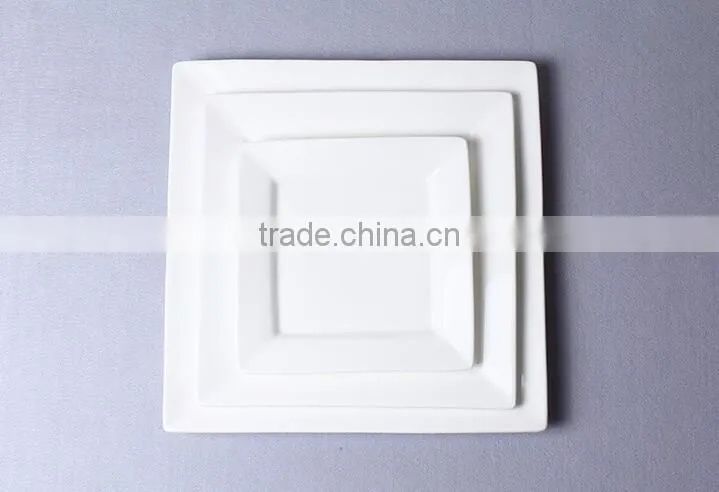 High quality white ceramic personalised plates