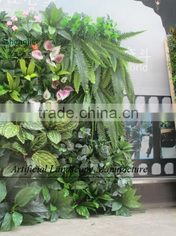 ODM or OEM artificial plants wall in factory,fake green wall