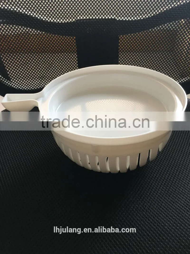 2017 New design Plastic salad/fruit cutter bowl/Plastic salad cutter bowl for Kitchen