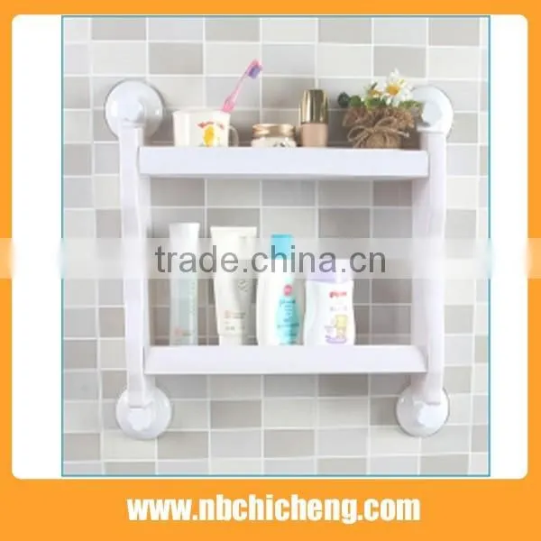 2016 New Bathroom Shelves Storage Holder Plastic Double Toiletry Home Decor