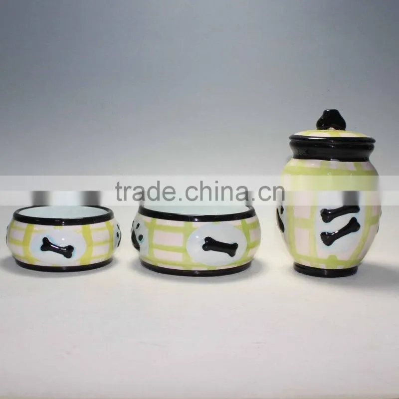 Ceramic Pet Food Container Dog Food Jar