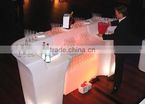 LED illuminated Furniture, Sale Cheap Plastic Tables and Chairs,Led Color Rechangeable Luminated Table and Stool