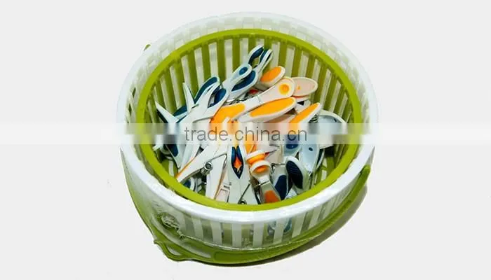 hot sale stainless steel spring craft colored TPR soft grip plastic peg