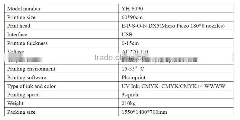 new digital 6090 UV printer on sale