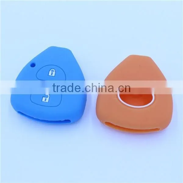 for TOYOTA Corolla Rav4 Yaris Remote Key Case,2 Button Silicone Cover wilth led light hole