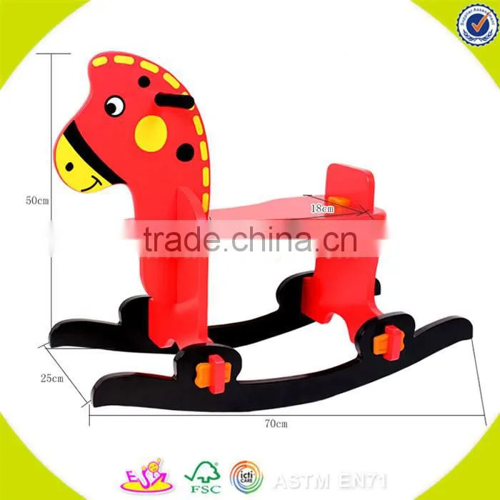 2017 wholesale kids wooden lion toy car fashion children wooden lion toy car hot sale wooden lion toy car W16A025
