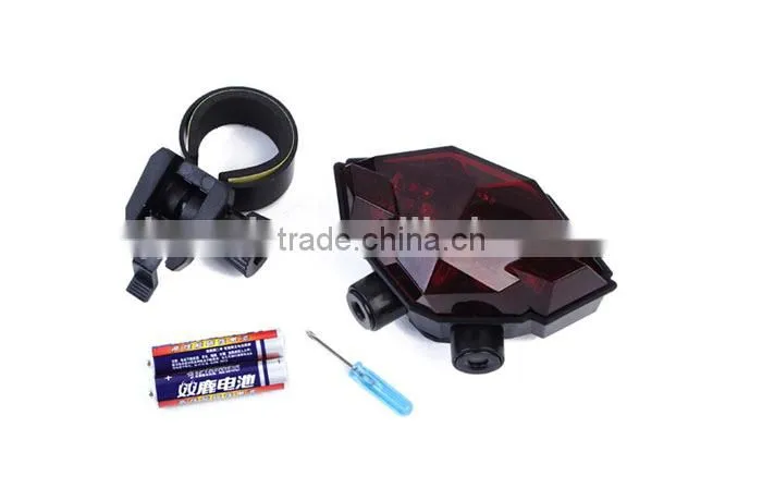 Bicycle intelligent induction wireless braking laser tail lights