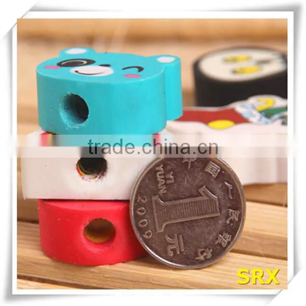 New 18.5cm color promotion wood pencil with animal shape eraser, jumo color pencil as gift, wood color pencil manufacturer