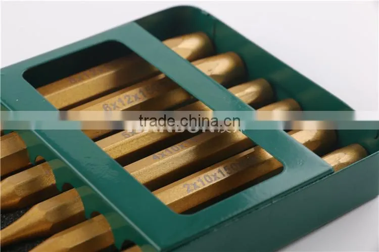 6PCS gold plating chisel set