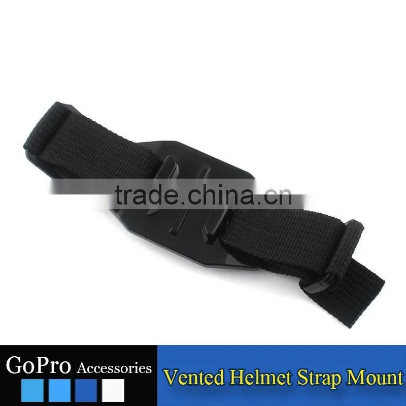 2016 New Wholesale vented helmet strap mount for sports camera accessory