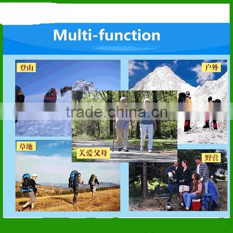 Ultra-light Telescopic Hiking Stick Anti-shock Anti-skid Walking Stick Trekking Pole 4 section Alpenstock
