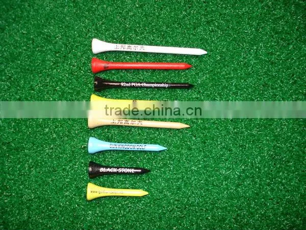 Printing logo on golf tee wooden golf tee plastic golf tee