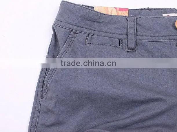 Ladies' 100% cotton twill washed hot casual short