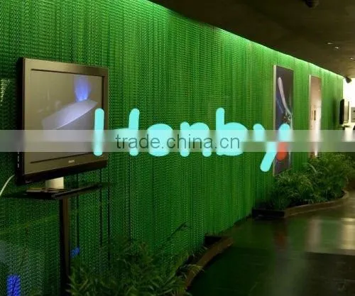 Green Color Aluminum Chain Drapery Curtain Wall