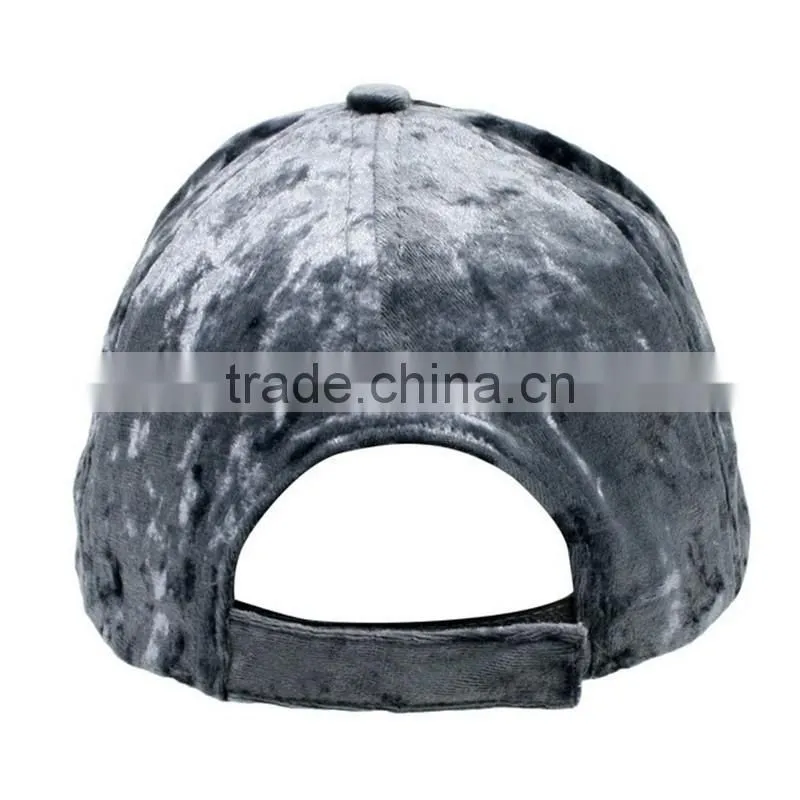 Blank Fake Velvet Baseball Cap Custom Hats And Caps