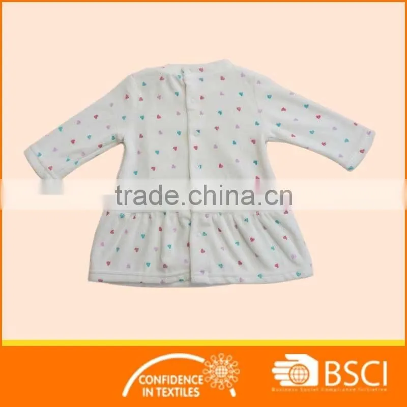 New Style Cartoon Printed Cotton Baby Girl Dress