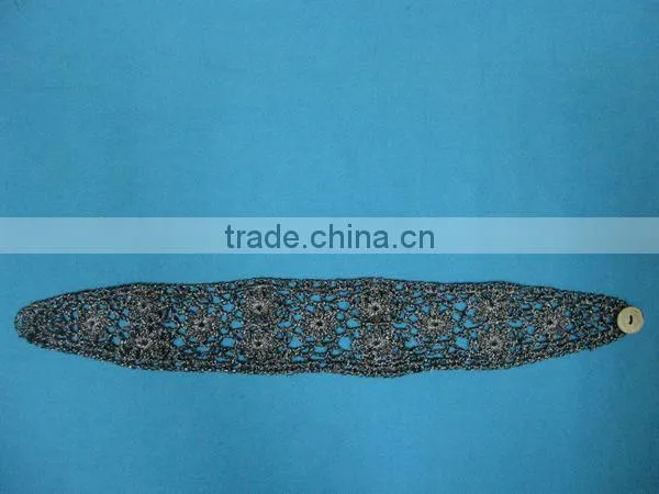 Wholesale yarn cotton crocheted headband flower pattern