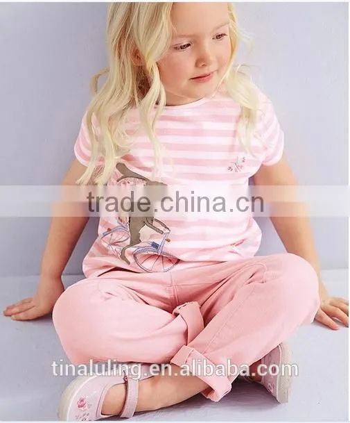 Lovely and Cute fashion baby girls clothing sets kids 2pcs sweet baby outfits