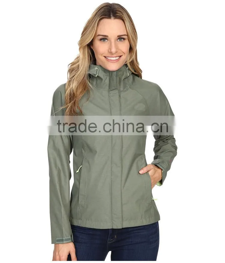 Women Lightweight Packable Waterproof Rain Jacket