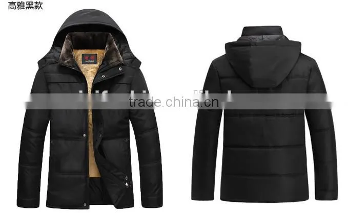 custom design quality winter mens cotton padded quilting jacket/garment/clothing