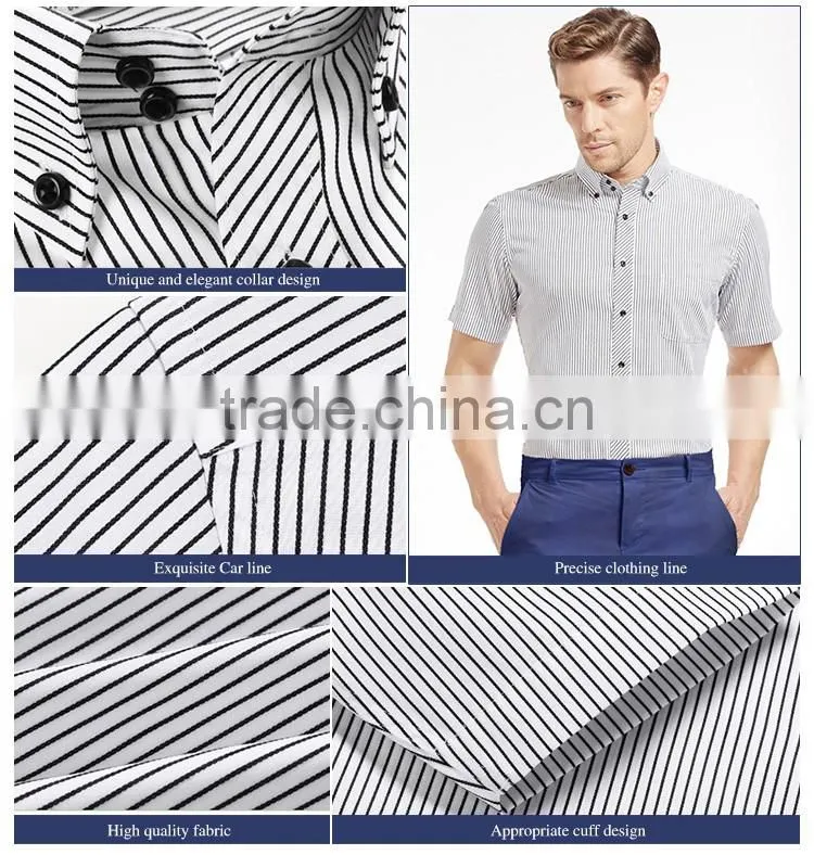 2016 Bospoke Summer Man Short Sleeve Business Shirt