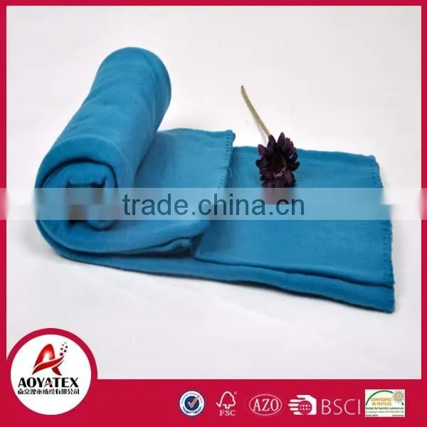 home textile 100% polyester full size wholesale custom embossed fleece blanket