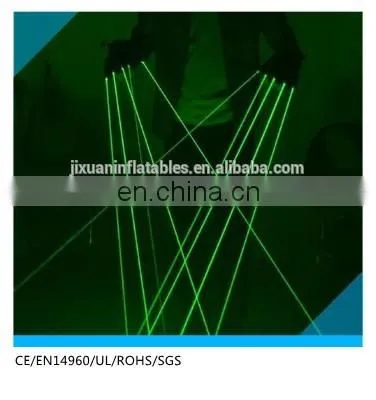 RGB el wire dance costume el wire glasses with green color laser gloves