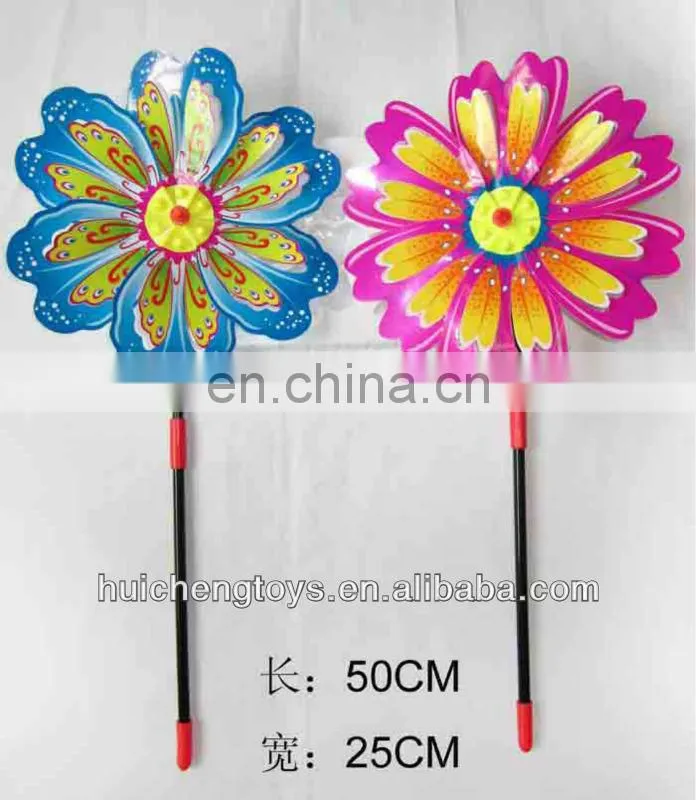 Plastic flower pinwheel HC101383
