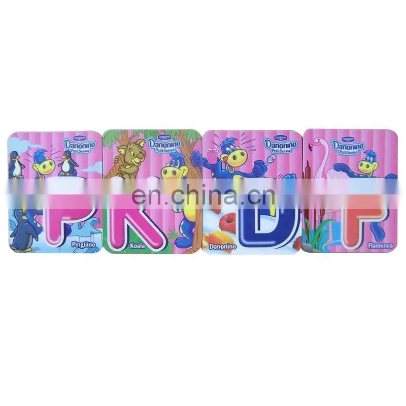 milk food branding promo small thin round magnet