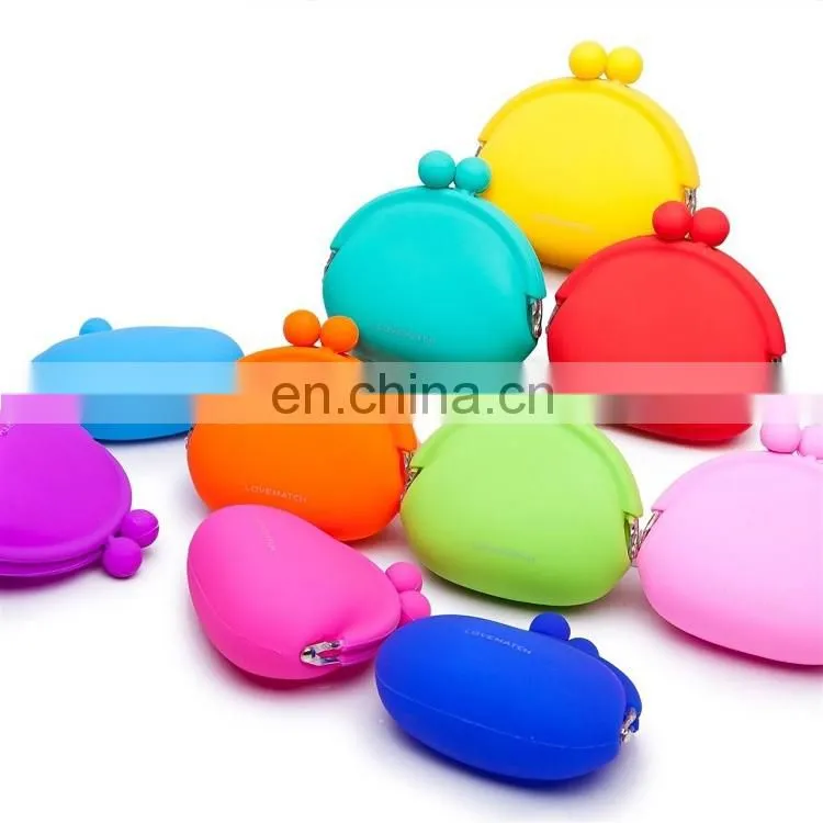 Creative Women Clutch Coin Purse Personalized Promotion Silicone Bag Candy Jelly Change Wallets