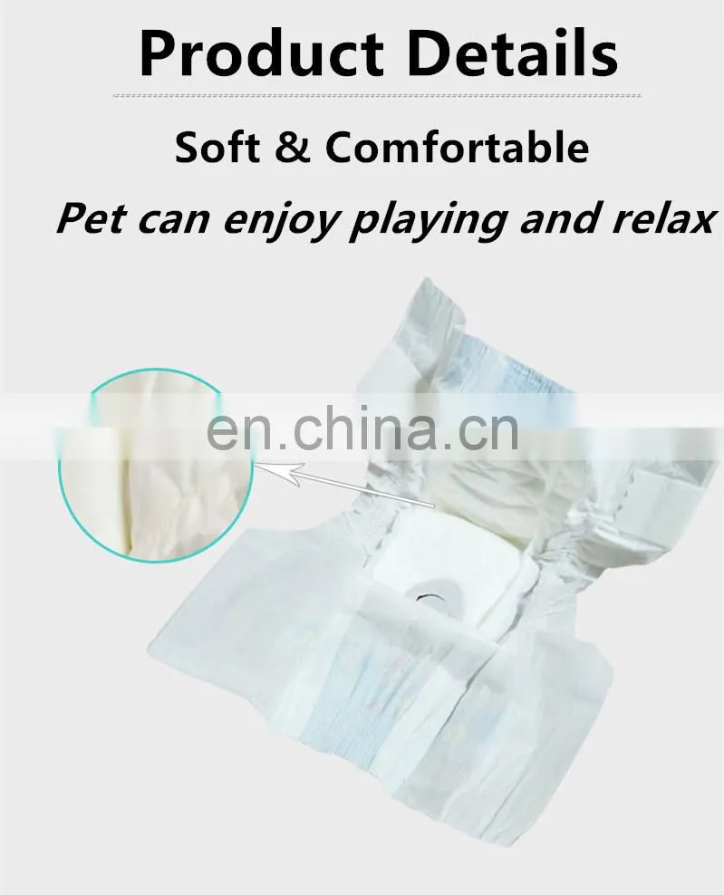Premium Eco-friendly Super Water Absorption Pet Pee Diaper 6 sizes Dog Diaper For Male & Female Pet