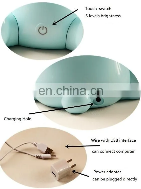 Amazon Top sale bunny rabbit night lamp kids night lamp smart touch led night light for kid