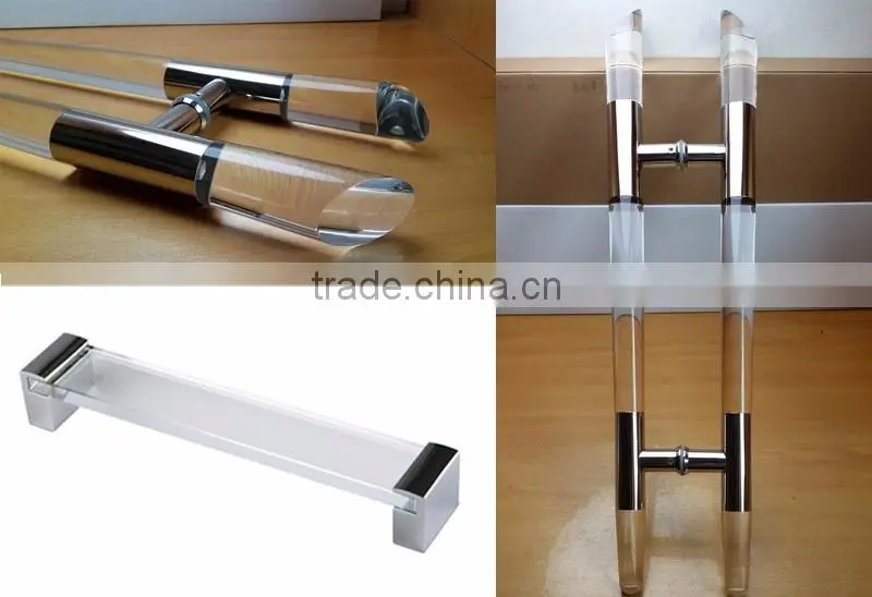 New design exterior pull door handles glass door wooden handle