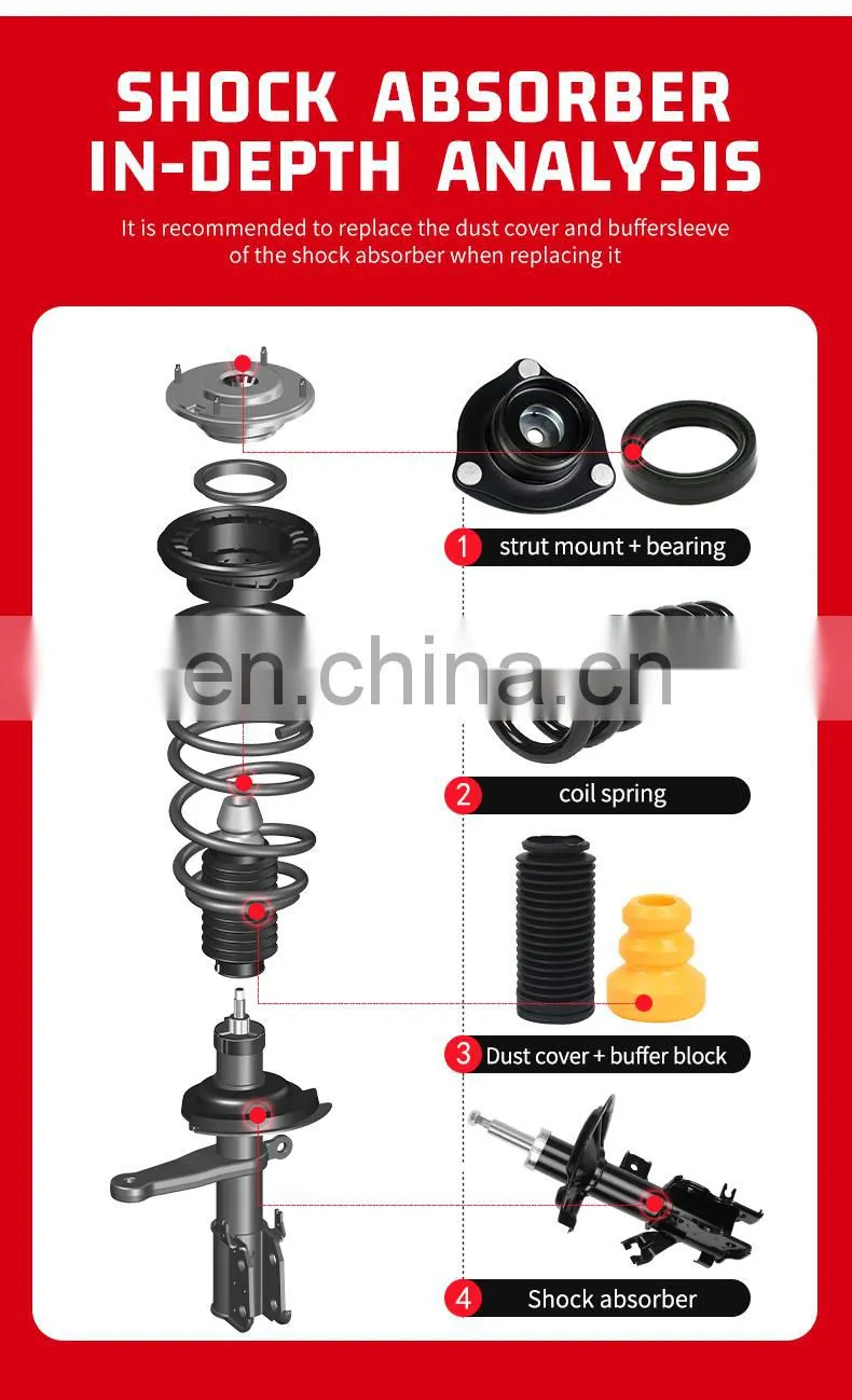 Auto Parts Front Shock Absorber For TOYOTA NOAH SR40 2WD 343357