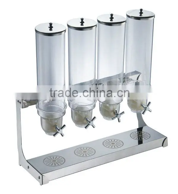 Hotel Equipment 3.5L Stainless Steel Cereal Dispenser for Hotel Restaurant