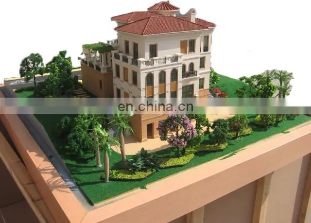 European style 1:75 Miniature scale model house , model maker supply