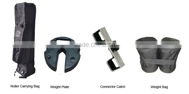 40mm Aluminum Fold Tent 10ft X 20 ft With All Metal Connectors, Custom Print Canopy& Valance,1 full wall & 1 half side wall