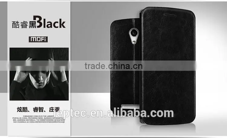 MOFi Case Funda Celular Housing for TCL P316L , Mobile Handset Coque Flip Leather Back Cover for TCL P316L