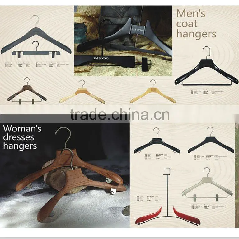 WH66 household hangers wooden hotel hanger wholesale