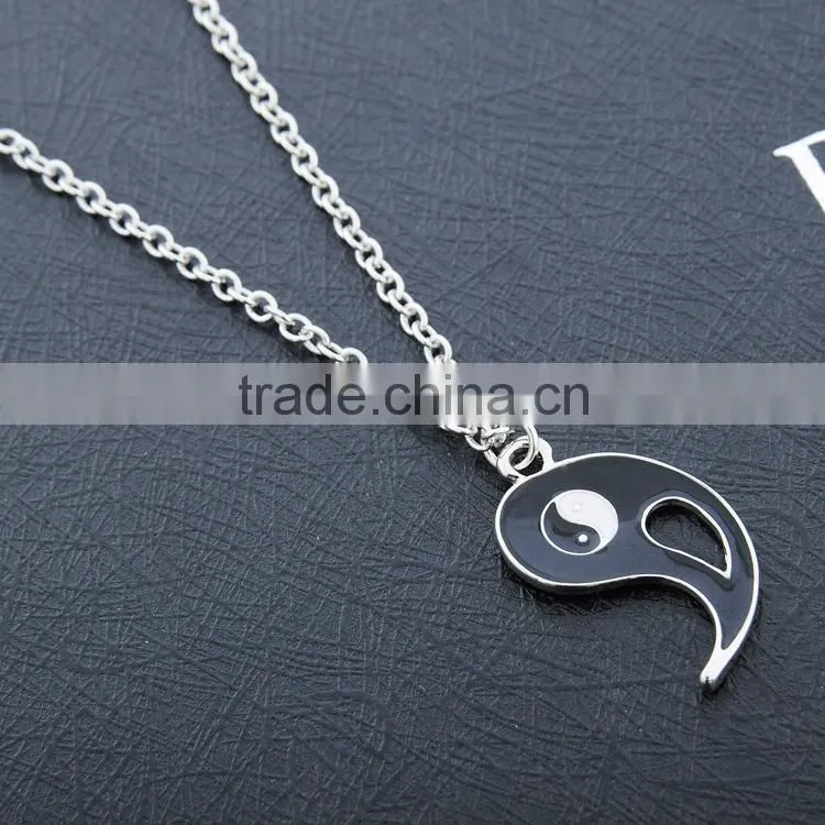 2015 hot sale classic yinyang couple necklace