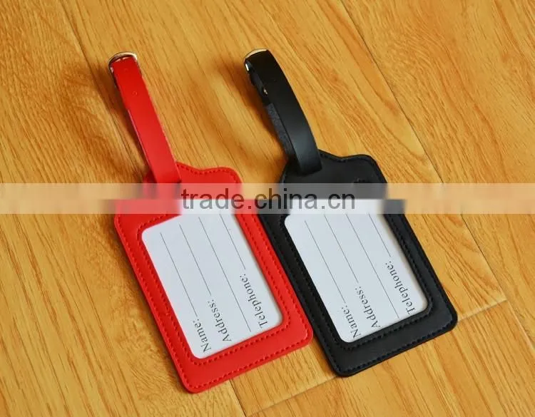 wholesale genuine leather luggage tags baggage tags colorful luggage parts