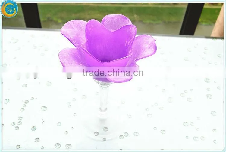 flower glass containers for candles