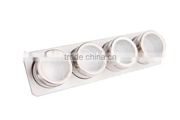 Magnetic Mini Stainless Steel Spice Jar set of 4